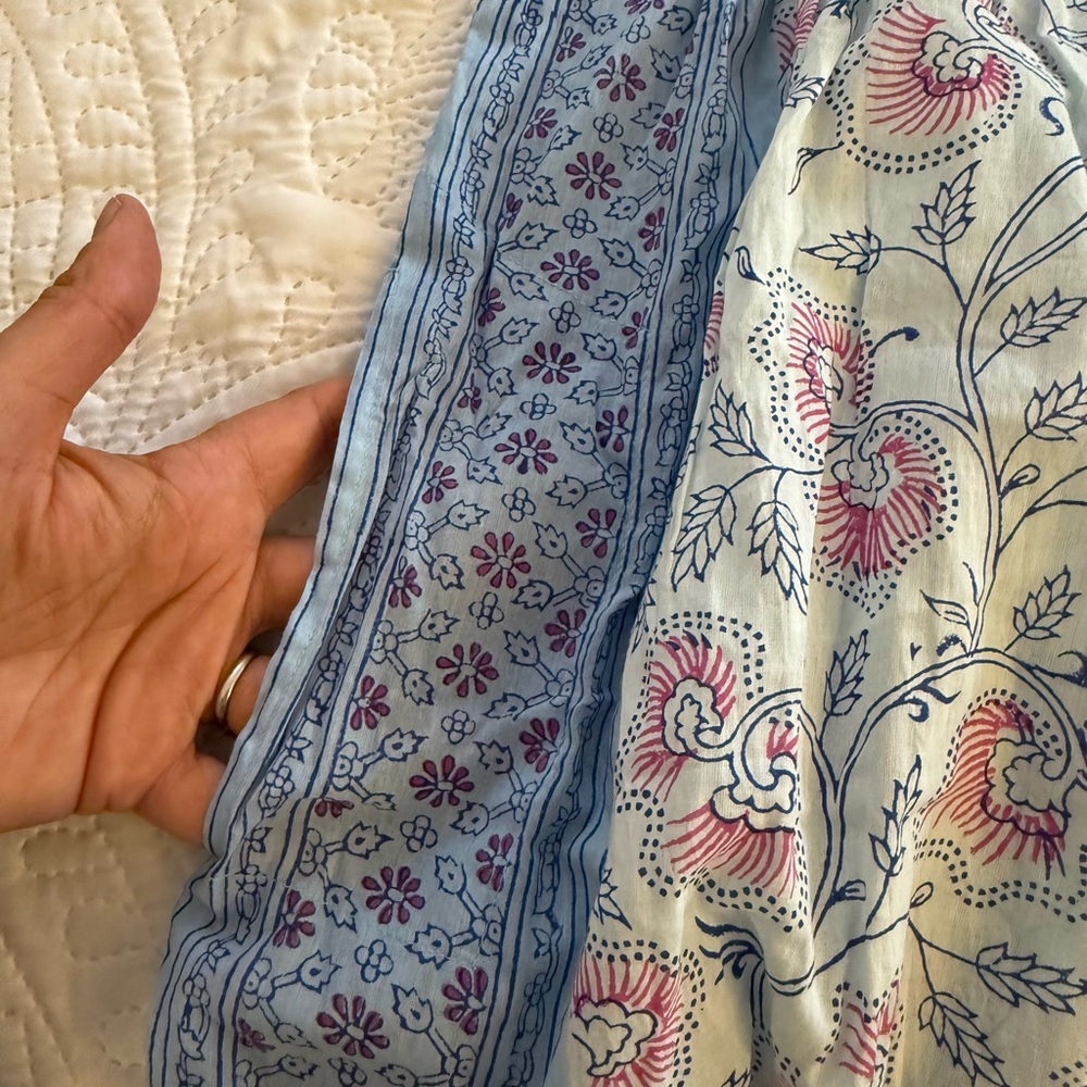 Matta NY Blue and Pink Floral Jina Maxi Dress NWT - Picture 4 of 5